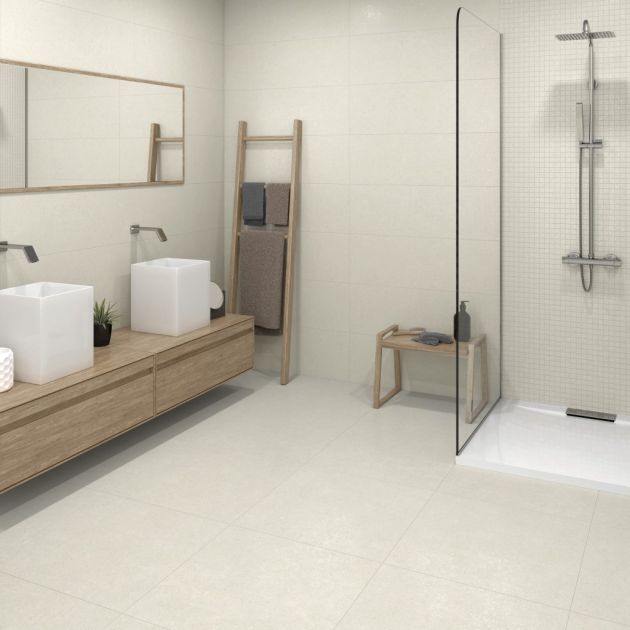 Carrelage Effet Pierre BALANCE (AL) - Beige - Mosaic Beige 