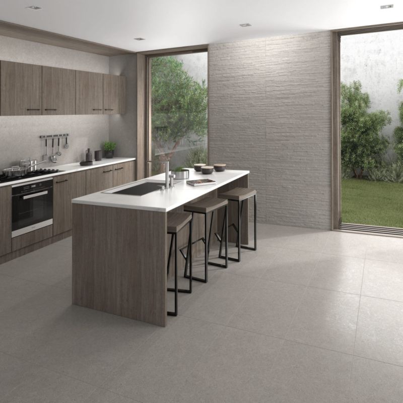 Carrelage Effet Pierre BALANCE (AL) - Grey