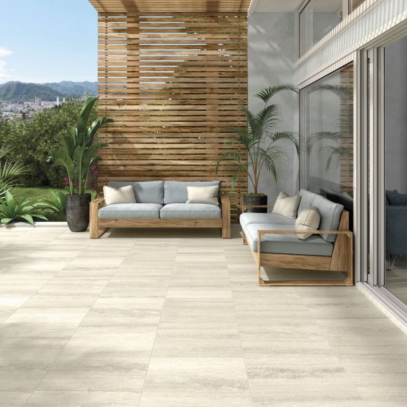 Carrelage Effet Pierre PURE TRAVERTINE (AL) - Beige