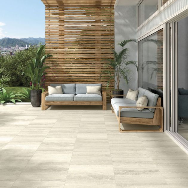 Carrelage Effet Pierre PURE TRAVERTINE (AL) - Beige