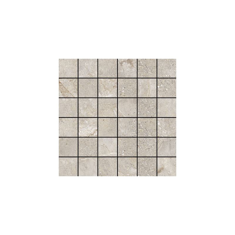 Carrelage Effet Pierre STONE AGE (AL) - Mosaic Greige