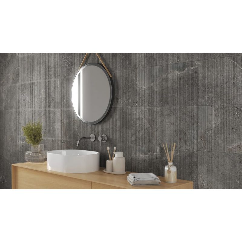 Carrelage Effet Pierre STONE AGE (AL) - Sawn Anthracite