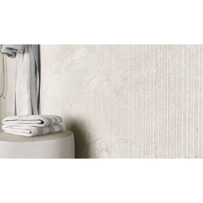 Carrelage Effet Pierre STONE AGE (AL) - Sawn White