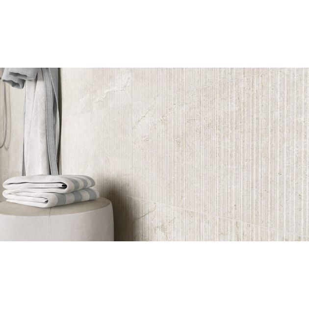 Carrelage Effet Pierre STONE AGE (AL) - Sawn White