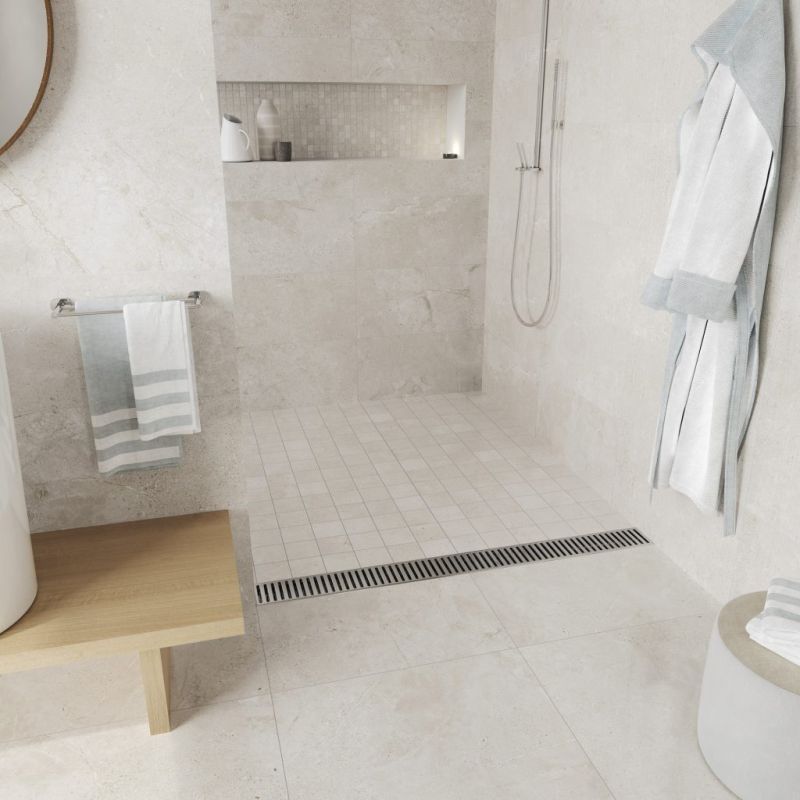 Carrelage Effet Pierre STONE AGE (AL) - White - Mosaic White