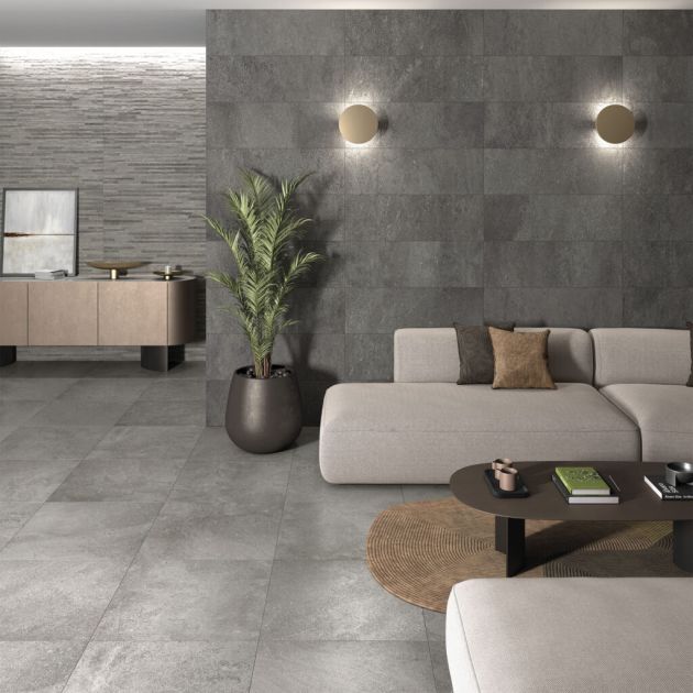 Carrelage Effet Pierre URBAN STONE (AL) - Grey - Anthracite