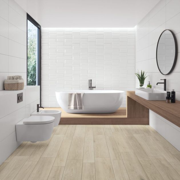 Carrelage Imitation Parquet NOBLE (AL) - Raffia