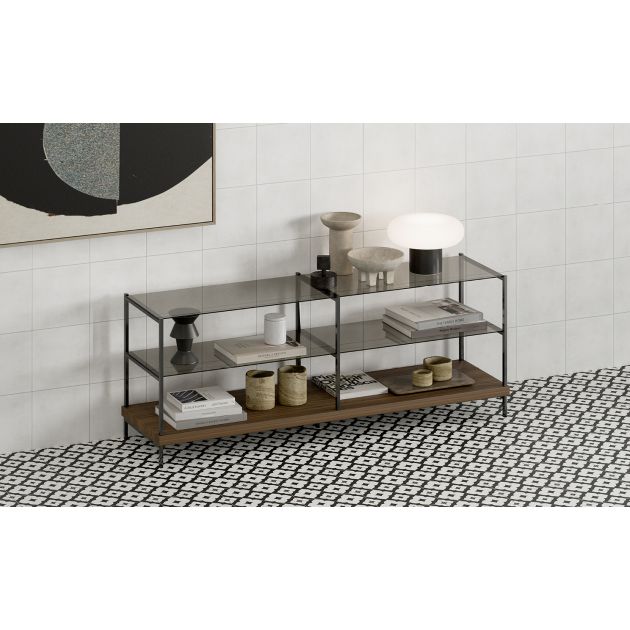 Carrelage Effet Carreau de Ciment REVERIE (US) - Reverie 8 - Gris