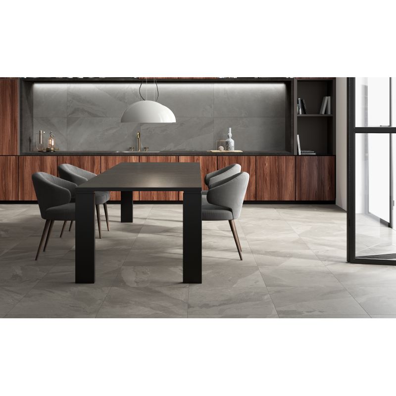 Carrelage Effet Pierre BRAZILIAN SLATE (US) - Silk Grey