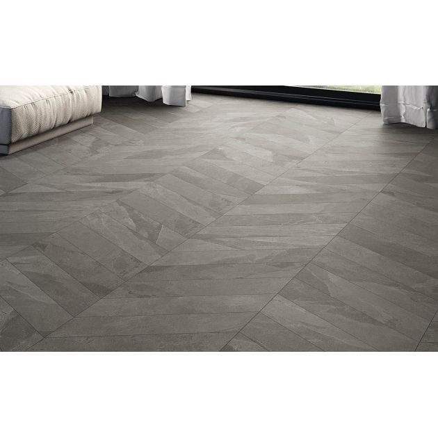 Carrelage Effet Pierre BRAZILIAN SLATE (US) - Pencil Grey
