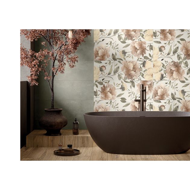 Carrelage Effet Déco SPATULA 3090 (EU) - Peonies Warm